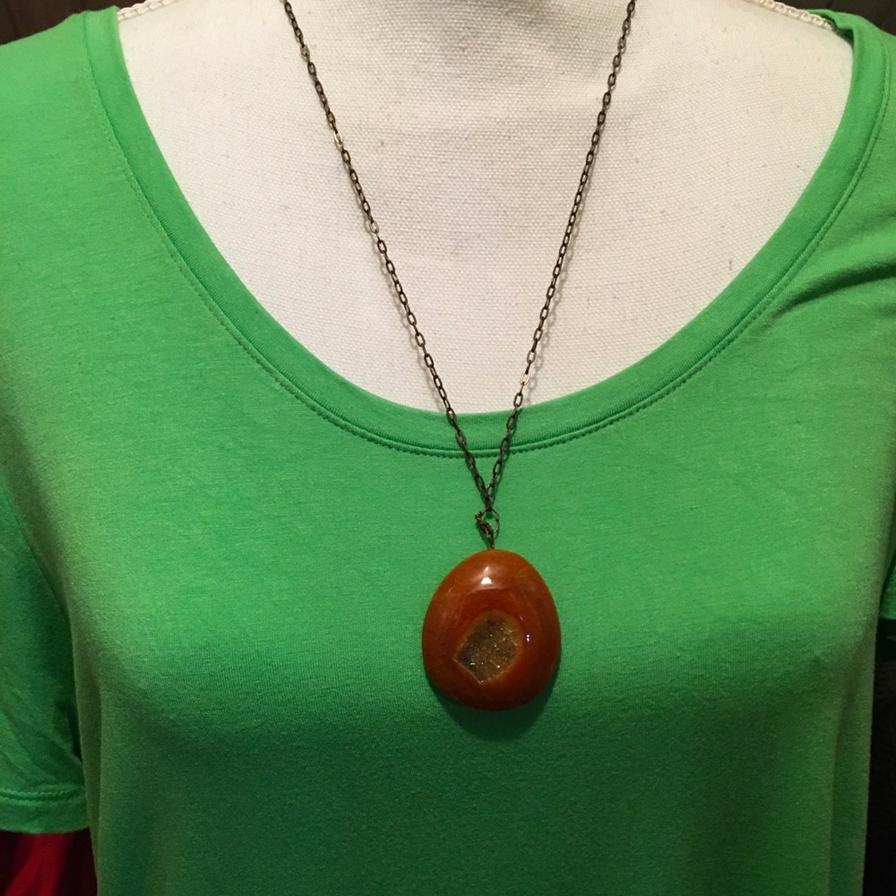 Artisan One of a Kind Druzy Necklace